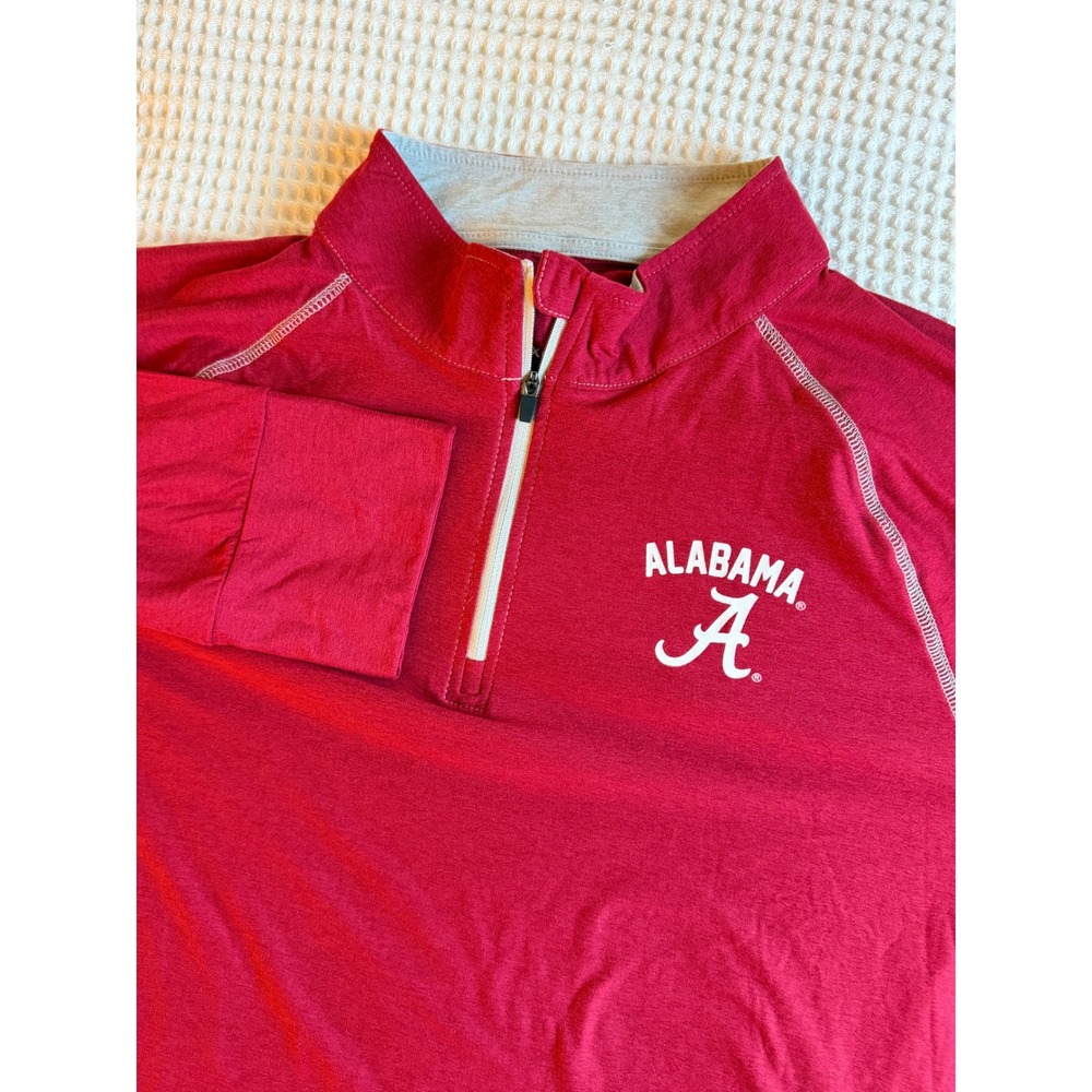 Colosseum Pullover Women XXL Red Alabama Crimson Tide Quarter Zip Activewear
